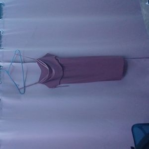 A light pink/beige dress